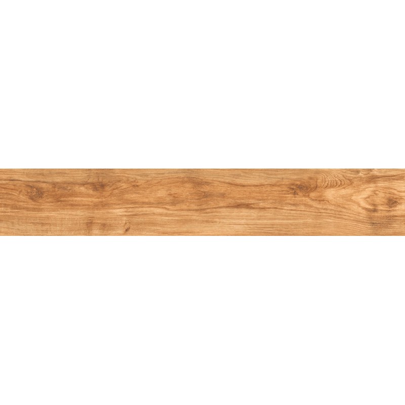 Mexen Meranti Braun glasiertes Feinsteinzeug kalibriert G1, holzähnliche Boden- und Wandfliese 120 x 20 cm, matt