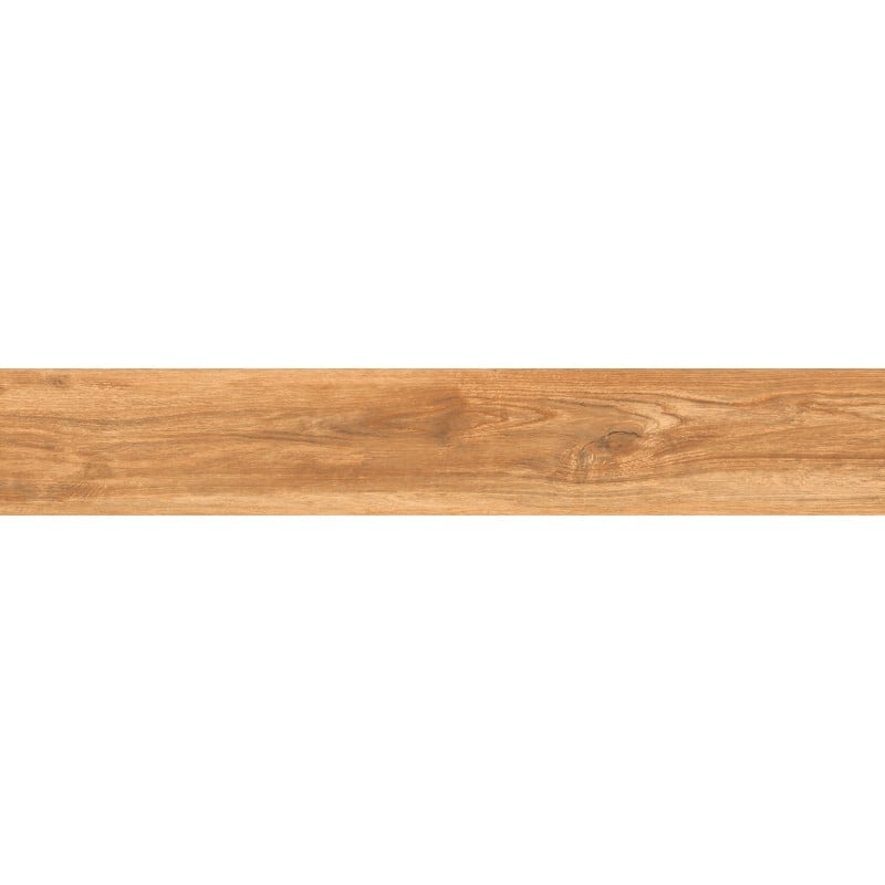 Mexen Meranti Braun glasiertes Feinsteinzeug kalibriert G1, holzähnliche Boden- und Wandfliese 120 x 20 cm, matt