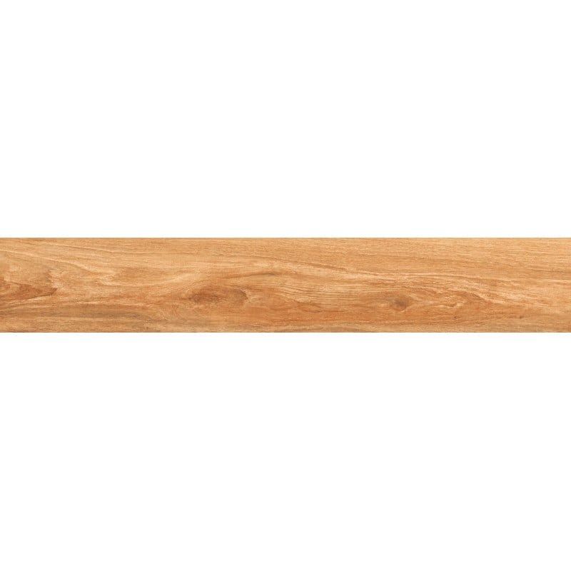 Mexen Meranti Braun glasiertes Feinsteinzeug kalibriert G1, holzähnliche Boden- und Wandfliese 120 x 20 cm, matt