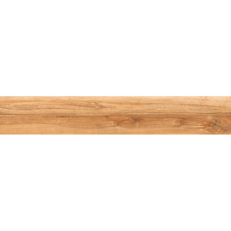 Mexen Meranti Braun glasiertes Feinsteinzeug kalibriert G1, holzähnliche Boden- und Wandfliese 120 x 20 cm, matt