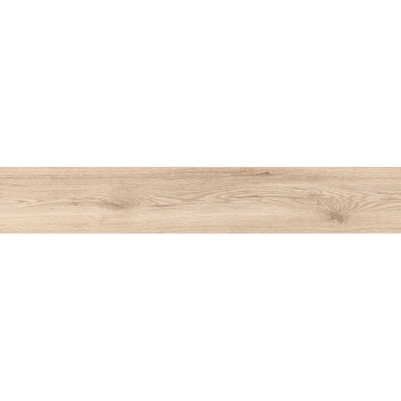 Mexen Hirera Beige glasierte rechteckige Feinsteinzeugfliese G1, holzähnliche Boden- und Wandfliese 120 x 20 cm, matt