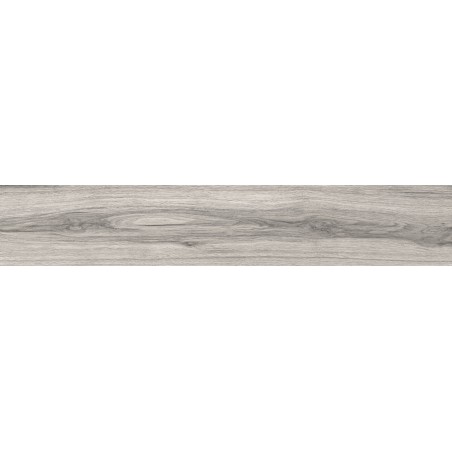 Mexen Hirera Grauer glasierter Feinsteinzeug rekt. G1, holzähnliche Boden-Wandfliese 120 x 20 cm, matt - TL611-120-020-03