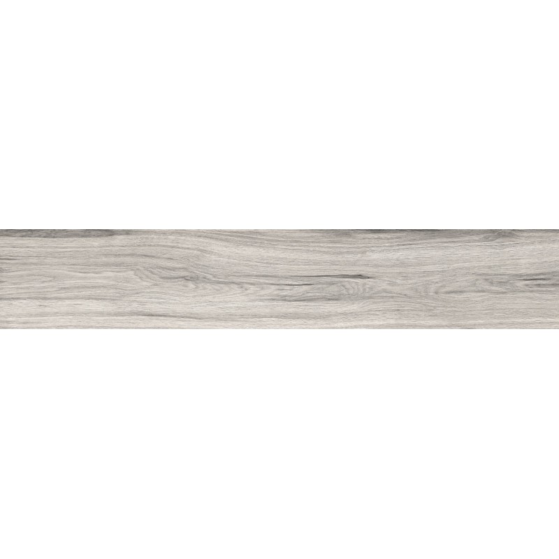 Mexen Hirera Grauer glasierter Feinsteinzeug rekt. G1, holzähnliche Boden-Wandfliese 120 x 20 cm, matt - TL611-120-020-03