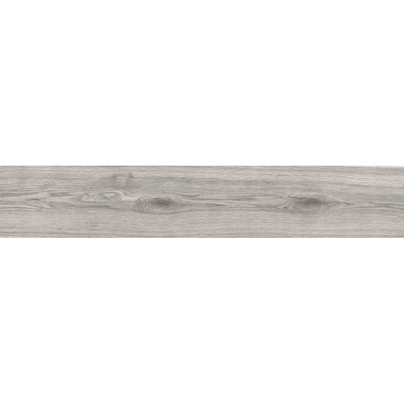 Mexen Hirera Grauer glasierter Feinsteinzeug rekt. G1, holzähnliche Boden-Wandfliese 120 x 20 cm, matt - TL611-120-020-03