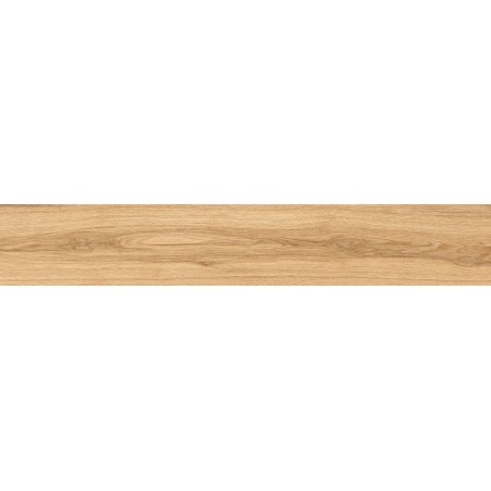Mexen Hirera Honey glasiertes Feinsteinzeug rektifiziert G1, holzähnliche Boden- und Wandfliese 120 x 20 cm, matt