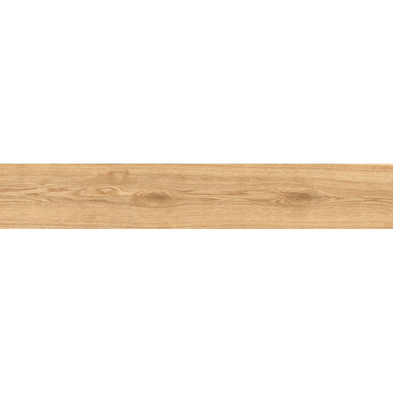 Mexen Hirera Honey glasiertes Feinsteinzeug rektifiziert G1, holzähnliche Boden- und Wandfliese 120 x 20 cm, matt