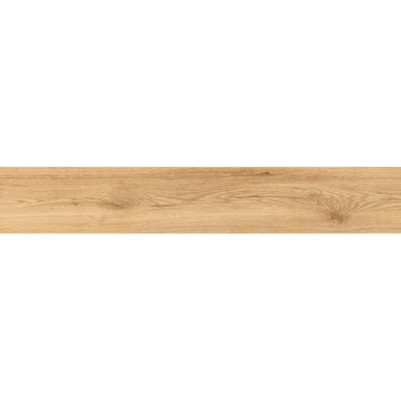 Mexen Hirera Honey glasiertes Feinsteinzeug rektifiziert G1, holzähnliche Boden- und Wandfliese 120 x 20 cm, matt