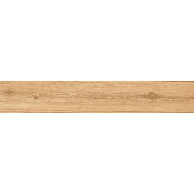 Mexen Hirera Honey glasiertes Feinsteinzeug rektifiziert G1, holzähnliche Boden- und Wandfliese 120 x 20 cm, matt