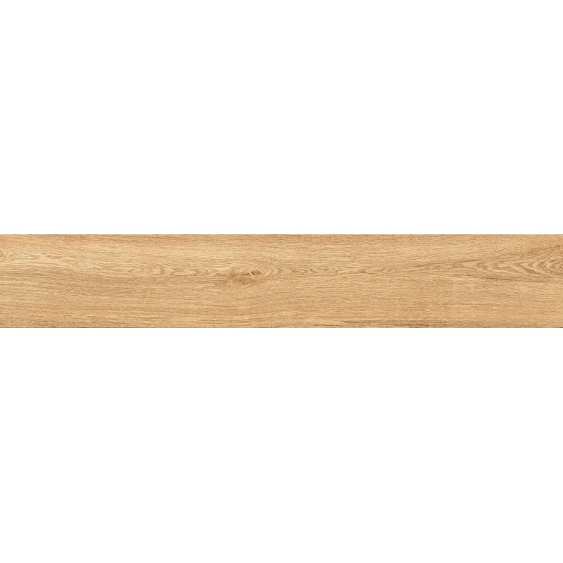 Mexen Hirera Honey glasiertes Feinsteinzeug rektifiziert G1, holzähnliche Boden- und Wandfliese 120 x 20 cm, matt