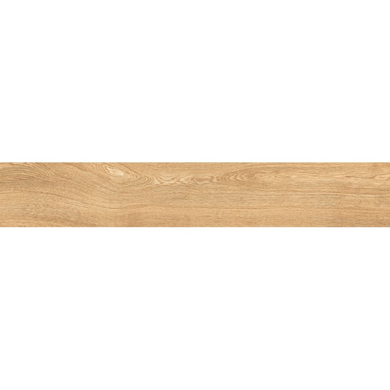 Mexen Hirera Honey glasiertes Feinsteinzeug rektifiziert G1, holzähnliche Boden- und Wandfliese 120 x 20 cm, matt