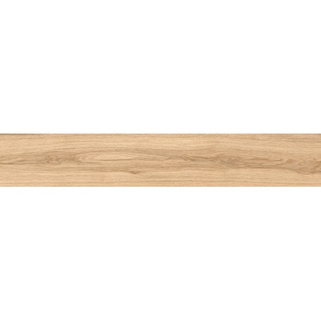 Mexen Hirera Miele glasiertes Feinsteinzeug rekt. G1, holzähnliche Boden- und Wandfliese 120 x 20 cm, matt - TL611-120-020-05