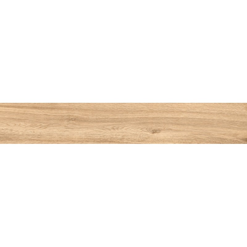 Mexen Hirera Miele glasiertes Feinsteinzeug rekt. G1, holzähnliche Boden- und Wandfliese 120 x 20 cm, matt - TL611-120-020-05
