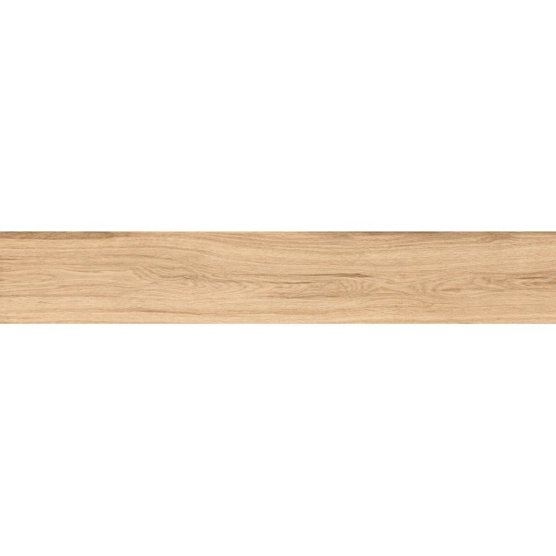Mexen Hirera Miele glasiertes Feinsteinzeug rekt. G1, holzähnliche Boden- und Wandfliese 120 x 20 cm, matt - TL611-120-020-05