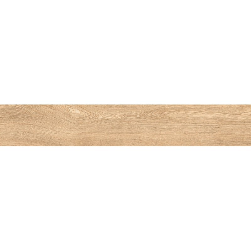 Mexen Hirera Miele glasiertes Feinsteinzeug rekt. G1, holzähnliche Boden- und Wandfliese 120 x 20 cm, matt - TL611-120-020-05