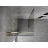 Mexen Mist-B Duschtür Kabine 85 x 85 cm, transparent, gold - 8A2T-085-085-50-00