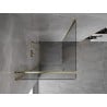 Mexen Mist-B Duschkabine schwenkbar 100 x 100 cm, transparent, gold - 8A2T-100-100-50-00