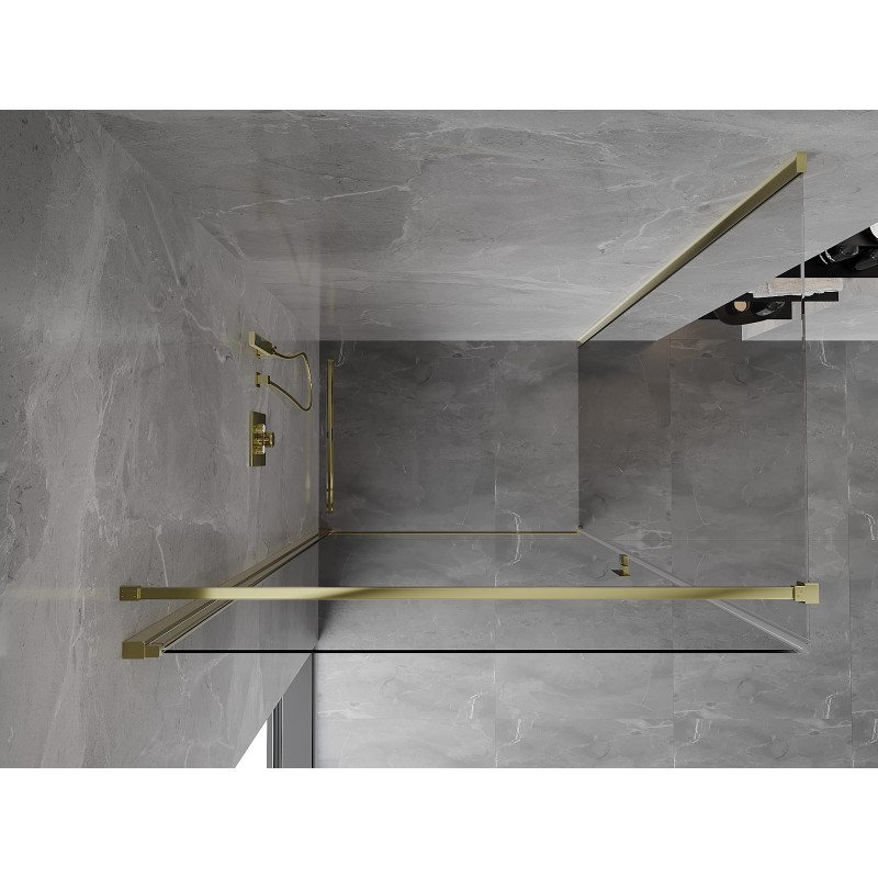 Mexen Mist-B Duschkabine mit Flügeltür 70 x 95 cm, transparent, gold - 8A2T-070-095-50-00