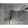 Mexen Mist-B  Duschkabine, schwenkbar, 70 x 110 cm, transparent, gebürstetes Gold - 8A2T-070-110-55-00