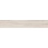 Mexen Hirera Weißes glasiertes Feinsteinzeug rek. G1, holzähnliche Boden- und Wandfliese 120 x 20 cm, matt - TL611-120-020-09