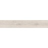 Mexen Hirera Weißes glasiertes Feinsteinzeug rek. G1, holzähnliche Boden- und Wandfliese 120 x 20 cm, matt - TL611-120-020-09