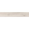 Mexen Hirera Weißes glasiertes Feinsteinzeug rek. G1, holzähnliche Boden- und Wandfliese 120 x 20 cm, matt - TL611-120-020-09