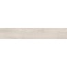 Mexen Hirera Weißes glasiertes Feinsteinzeug rek. G1, holzähnliche Boden- und Wandfliese 120 x 20 cm, matt - TL611-120-020-09