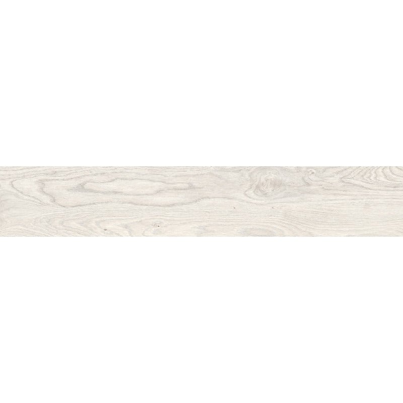 Mexen Wood Ville Bianco glasierte rektifizierte Gresfliese G1, holzähnliche Boden- und Wandfliese 120 x 20 cm, Carving