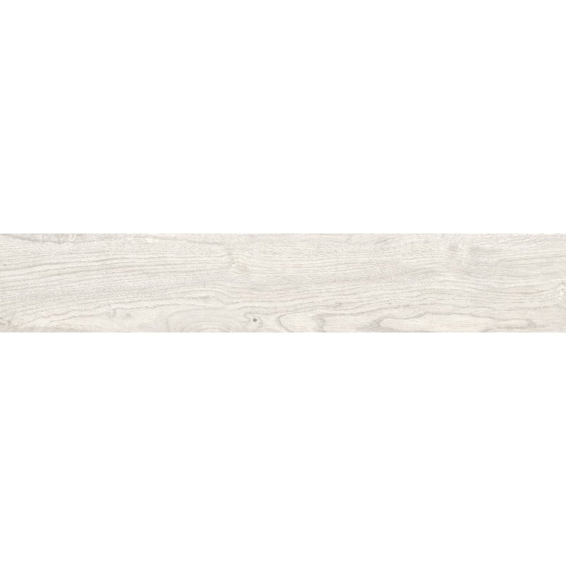 Mexen Wood Ville Bianco glasierte rektifizierte Gresfliese G1, holzähnliche Boden- und Wandfliese 120 x 20 cm, Carving