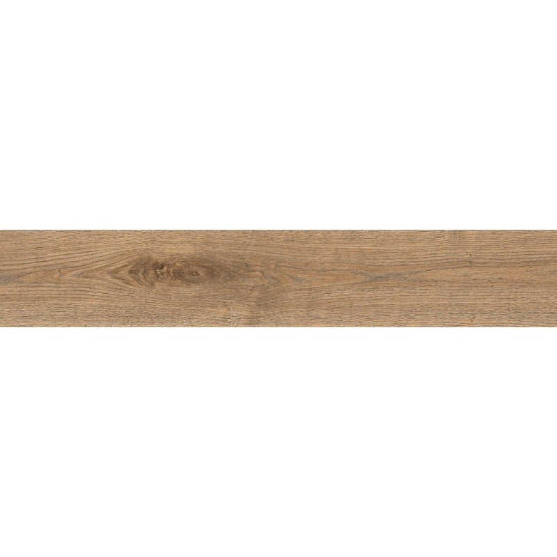 Mexen Wood Ville Braune glasiertes Feinsteinzeug rekt. G1, holzähnliche Boden- und Wandfliese 120 x 20 cm, Carving