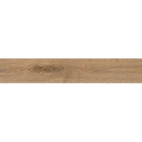Mexen Wood Ville Braune glasiertes Feinsteinzeug rekt. G1, holzähnliche Boden- und Wandfliese 120 x 20 cm, Carving