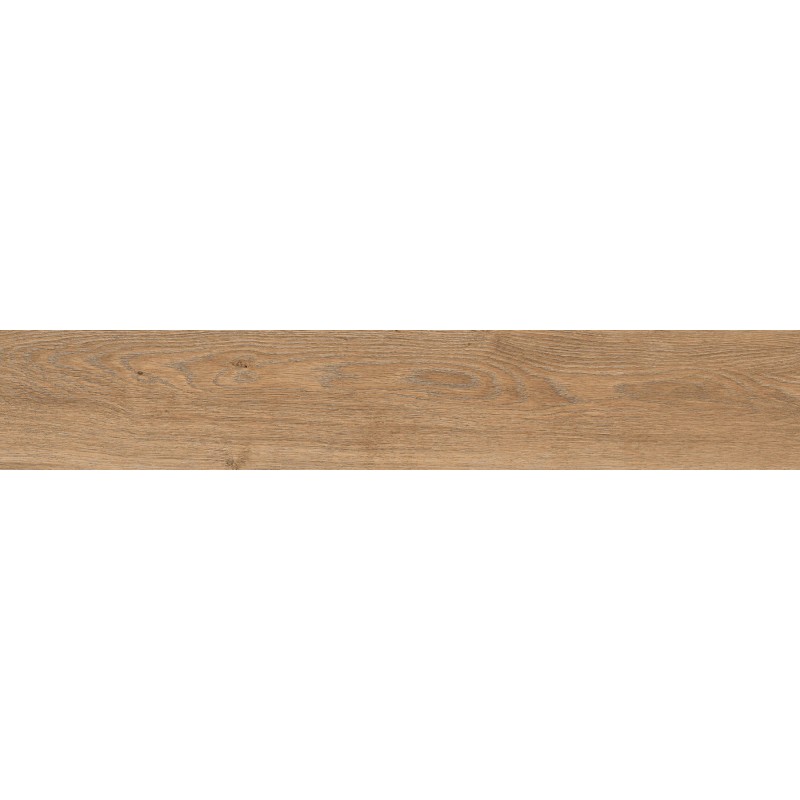 Mexen Wood Ville Braune glasiertes Feinsteinzeug rekt. G1, holzähnliche Boden- und Wandfliese 120 x 20 cm, Carving
