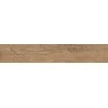 Mexen Wood Ville Braune glasiertes Feinsteinzeug rekt. G1, holzähnliche Boden- und Wandfliese 120 x 20 cm, Carving