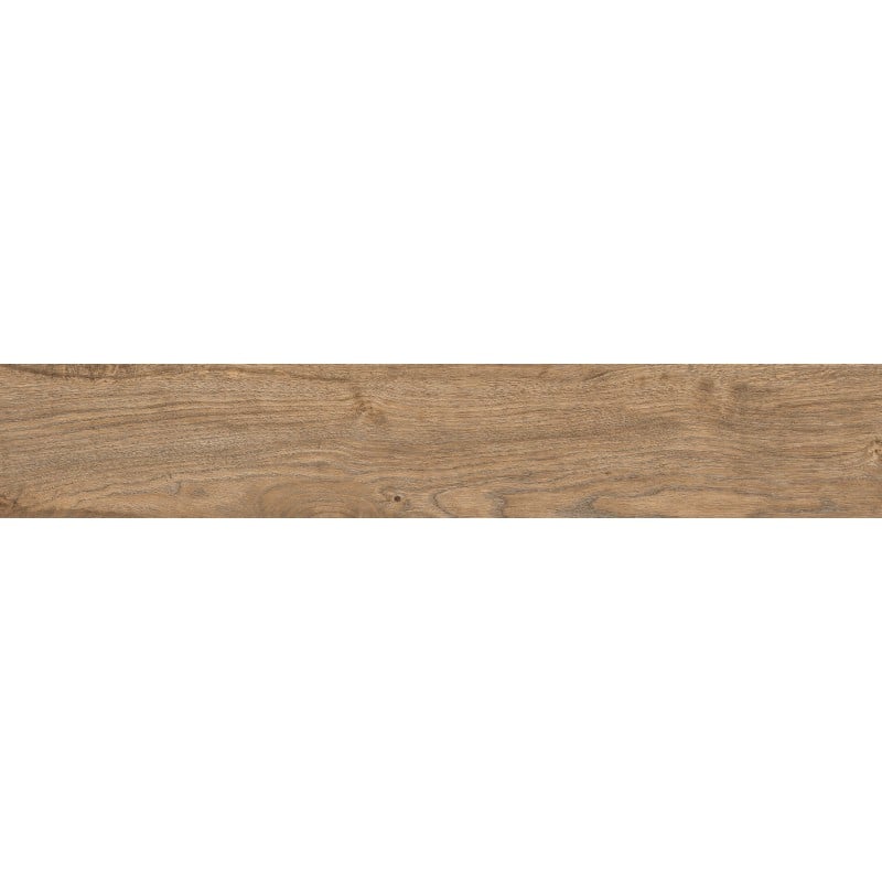 Mexen Wood Ville Braune glasiertes Feinsteinzeug rekt. G1, holzähnliche Boden- und Wandfliese 120 x 20 cm, Carving
