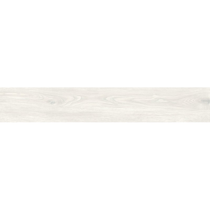 Mexen Savana Bianco glasiertes Feinsteinzeug rekt. G1, holzähnliche Fliese für Boden-Wand 120 x 20 cm, Carving