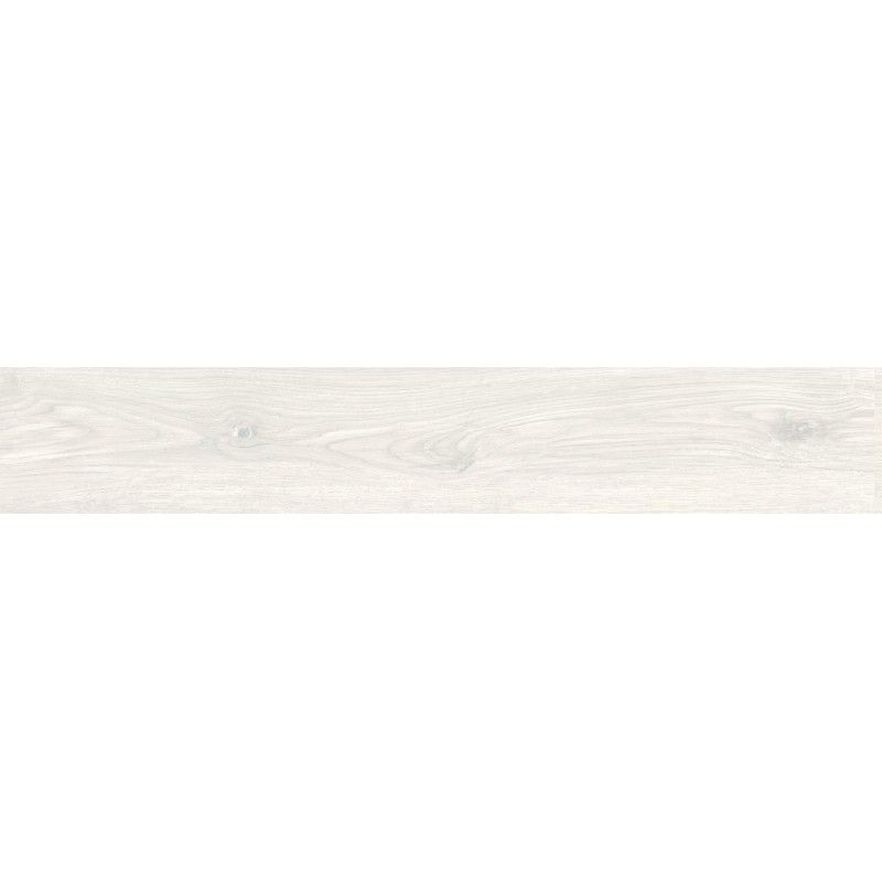 Mexen Savana Bianco glasiertes Feinsteinzeug rekt. G1, holzähnliche Fliese für Boden-Wand 120 x 20 cm, Carving
