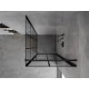 Mexen Mist-B Duschkabine rechts 70 x 70 cm, schwarzes Gitter, schwarz - 8A2T-070-070-70-77-P