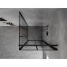 Mexen Mist-B Duschkabine rechts öffnend 90 x 90 cm, schwarzes Gitter, schwarz - 8A2T-090-090-70-77-P