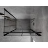 Mexen Mist-B Duschkabine schwenkbar rechts 70 x 90 cm, schwarzes Gitter, schwarz - 8A2T-070-090-70-77-P