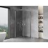 Mexen Mist-B Duo Pendeltür-Duschkabine 80 x 80 cm, transparent, Chrom - 8A2-080-080-01-00