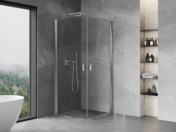 Mexen Mist-B Duo Duschkabine 100 x 100 cm, transparent, Chrom - 8A2-100-100-01-00