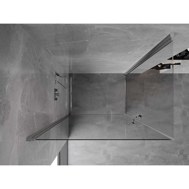 Mexen Mist-B Duo Schwingdusche 100 x 95 cm, transparent, Chrom - 8A2-100-095-01-00