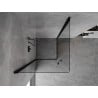 Mexen Mist-B Duo Duschkabine mit Schwingtür 70 x 70 cm, transparent, schwarz - 8A2-070-070-70-00