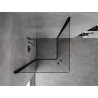 Mexen Mist-B Duo Duschkabine, schwenkbar, 75 x 75 cm, transparent, schwarz - 8A2-075-075-70-00