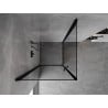 Mexen Mist-B Duo Duschkabine schwenkbar 70 x 70 cm, schwarzer Rahmen, schwarz - 8A2-070L-070P-70-70