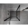 Mexen Mist-B Duo Duschkabine 100 x 100 cm, schwarzer Rahmen, schwarz - 8A2-100L-100P-70-70