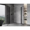 Mexen Mist-B Duo Duschkabine 90 x 80 cm, schwarzer Rahmen, schwarz - 8A2-090L-080P-70-70