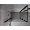 Mexen Mist-B Duo Duschkabine schwenkbar 70 x 90 cm, schwarzer Rahmen, schwarz - 8A2-070L-090P-70-70