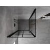 Mexen Mist-B Duo Duschkabine schwenkbar 100 x 100 cm, schwarzes Gitter, schwarz - 8A2-100L-100P-70-77