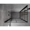 Mexen Mist-B Duo Duschkabine schwenkbar 100 x 80 cm, schwarz Gitter, schwarz - 8A2-100L-080P-70-77