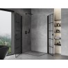 Mexen Mist-B Duo Duschkabine schwenkbar 100 x 80 cm, schwarz Gitter, schwarz - 8A2-100L-080P-70-77